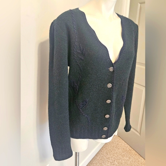 Petressa Pure New Wool Embroidered Size 40 Vintage - Picture 8 of 10